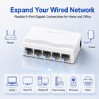 Hgcorenet 5 Port Gigabit Ethernet Switch  Unmanaged Network Switch  White
