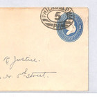 Usa Classic Cover Postal Stationery 1c  philadelphia 5  Numeral Pa Oval Xu384