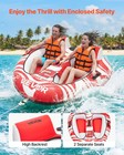 Vevor Towable Tubes For Boating 2-rider Inflatable Boating Tubes Water Sports