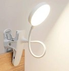 Clip On Book Reading Light Lamp Usb Rechargeable Flexible Bed Desk Table Light