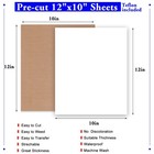 Xseino Htv Heat Transfer Vinyl Sheets 13pack 12  X 10  White Iron On Vinyl For T
