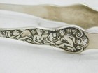 Victorian Sterling Silver Neoclassical Pattern Sugar Tongs Antique 1884 London