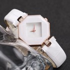 White Pearl Rhinestone Jewelry Set Watch Bracelet Adjustable Faux Leather