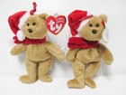 Ty 1997 Holiday Teddy  Jingle Beanie Pristine Clean  Mint Brand New W mint Tags