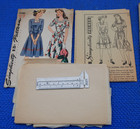 2 Patterns  Vintage 1940 s Simplicity Sewing 4300   4586 Both Size 18 B 36 Dress