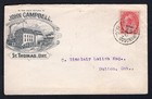 Canada St Thomas 1901 Advertising Cover To Dutton  Squared Circle Receiver