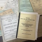 Huge Lot Of Misc  Vintage Railroad Tariff Fare Books Paperwork Historic Ephemera
