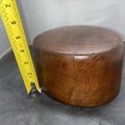 Vintage Wooden Hat Block     Crown Mold     Millinery Form Size 7 1 8