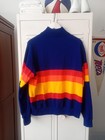 1980s Macgregor Sand Knit Houston Astros Rainbow Warm Up Jacket - True Grail 