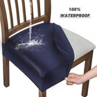 Pu Leather Chair Seat Covers Polyester Stretch Removable Slip Seat Cushion Cover