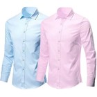 Men s Casual Long Sleeve Shirt Slim Fit Button Down Dress Shirts Business Top