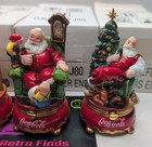 Vtg Franklin Mint Coca-cola Santa Claus Hinged Trinket Porcelain Box Set Of 4