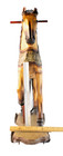 1885-1920s Hand-carved Wooden Riding Horse W iron Wheels     Antique Folk Art 37