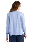 Huk Bayside Pullover Crew Women s Shirt  Lightning Sky Heather  Medium