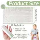 200 Pack Portable Potty Chair Liners With Drawstring disposable Potty Liners    