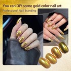 Holographic Mirror Gold Chrome Nail Powder Glitters Effect Metallic Dust