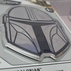Star Wars The Mandalorian 3d Mando s Helmet Aluminum Car Decal Silver 4in