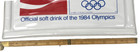 Vtg Coca Cola Large Coaster Beach Sand Tray 1984 Los Angeles La Olympics Plastic