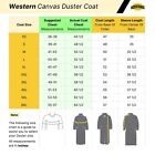 Resistance Western Cowboy Canvas Jacket Rangewear Canvas Duster Coat Free Shipp