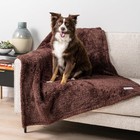 Dog   Cat Blanket - Fluffy Soft  Sherpa Fleece  Calming Pet Blanket Throw For   