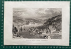 1832 Antique Print  East And West Looe  Cornwall After T  Allom