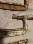 Vintage C-clamp Mixed Lot Of 5 Various Sizes And Styles