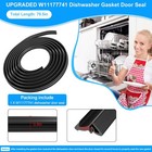 Upgraded W11177741 Dishwasher Gasket Door Seal Compatible With Whirlpool   