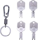 Durable Forklift Ignition Keys Set - Compatible With Hyster   Komatsu - 10 Pcs