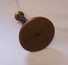 Antique English Open Barley Twist Oak Candlestick 1880 10 5 Inches Tall Original