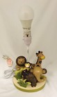 12 25    Tall Lambs   Ivy Lamp Safari Jungle Theme  Child Baby Nursery  No Shade