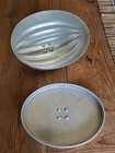 Vintage Very Cool  Wear-ever No 110  Aluminum Oval Ribbed Tin Jello Cake  Mold 