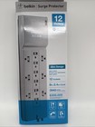 New Nib Genuine Belkin Be112230-08 12-outlet Power Strip Surge Protector Slim