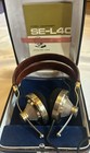 Pioneer Se-l40  Vintage Stereo Headphones Brass And Leather Fully Working W case