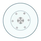 24  Large Tempered Glass Lazy Susan Turntable - Silent   Smooth Swivel 24inch