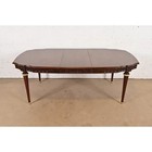 Henredon Style French Regency Mahogany Extension Dining Table  Newly Refinished