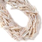 Natural White Fresh Water Pearl Chicken Feet Shape Beads 7-10x20-25mm 15  strand