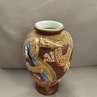 Japanese Satsuma Dragon Vase Pre-owned