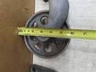 Vtg Antique Pair Swivel Cast Iron Factory Industrial Caster Railroad Cart Wheels