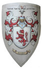 Family Crest Shield  Hand Painted Coat Of Arms Wooden Knight Shield