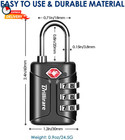 4 Pack Tsa Approved Luggage Locks  Combination Travel Padlock  3-digit Waterproo