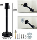 Door Stopper 6 Inch Door Stop Extra Long Brushed Stainless Wall Mount Modern Hea