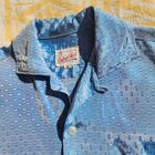 1950s Rockabilly Loop Collar Iridescent Shirt Men s Vintage Custom Shirt Size M