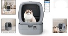Automatic Self-cleaning Cat Litter Box - App Control   Weight Monitoring  Grey