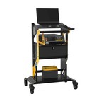 4 Tier Rolling Tool Cart Workshop For Ecu Reprogramming Power Suppl Diagnostic 