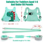Toddler Leash-baby Walking Safty Harness And Child Anti Lost Wrist Link Green
