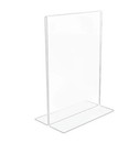 Office Depot  Stand-up Sign Holder  Vertical  5 w X 7 h  Clear  Double-sided 