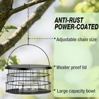 Hanging Bird Feeder  Metal Caged Squirrel Proof Bluebird Feeders - Birdfeeder Ha