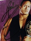 Wwe The Rock Signed 8x10 Autographed Wrestling Photo With Psa Coa Picture Proof