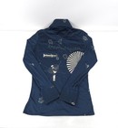 Vintage Nik Nik 1970   s Blue Button Up Disco Shirt Sz L Saxofon W  Geometry Math