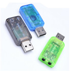 Black External Usb 2 0 To 3d Virtual Audio Sound Card Adapter Converter 7 1 Ch